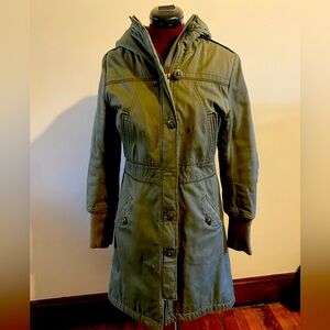 H&M Army Green Trench Coat